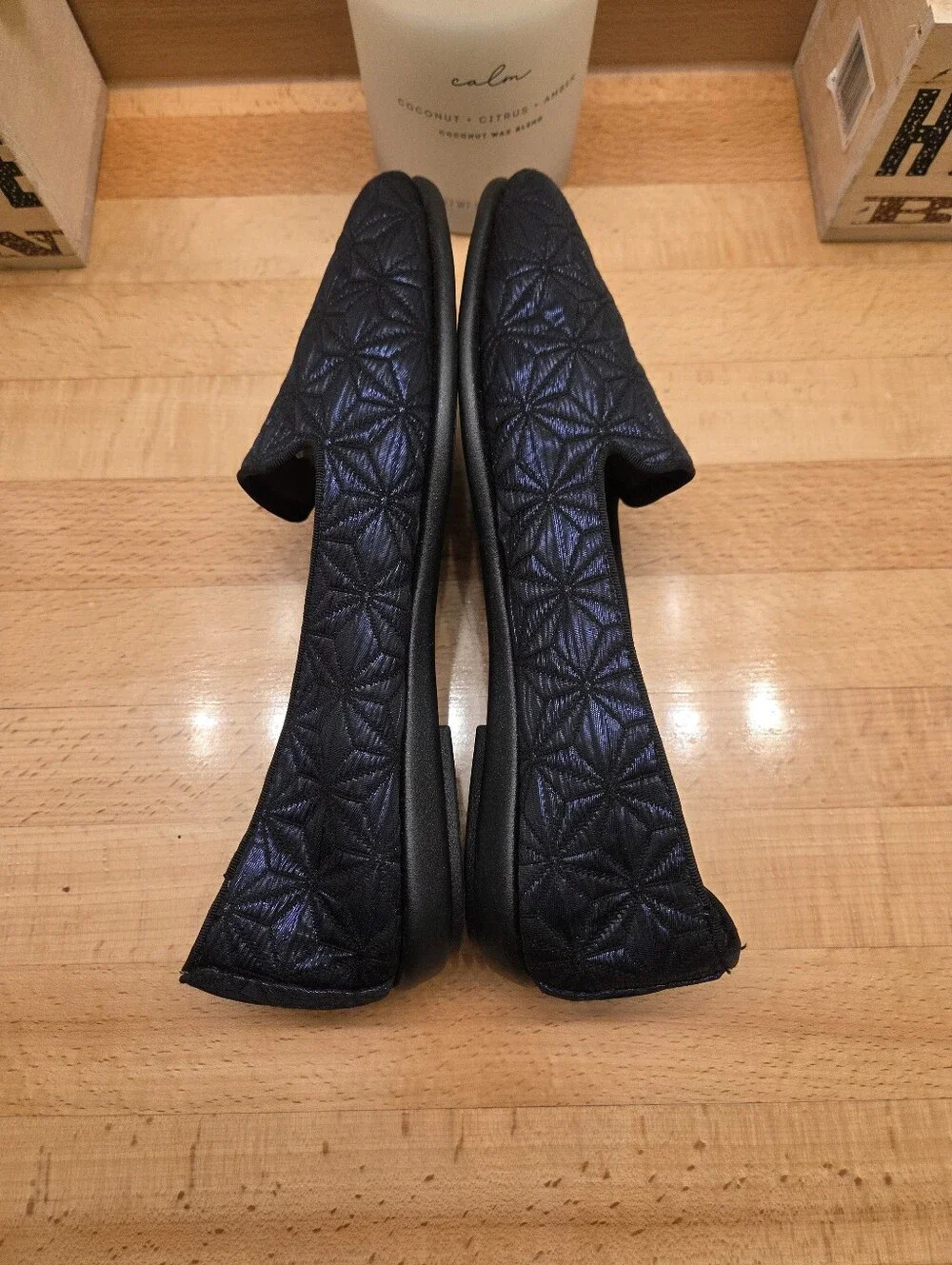 Aerosoles Betunia Slip-On Loafers Dark Blue Iridescent Geometric Women's Sz 10.5